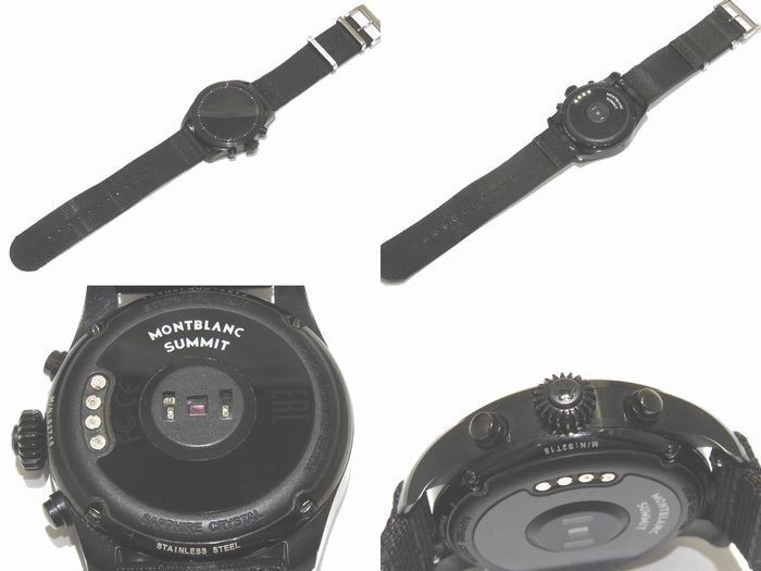 美品 モンブラン サミット2 スマートウォッチ ☆ 119560 ブラック
