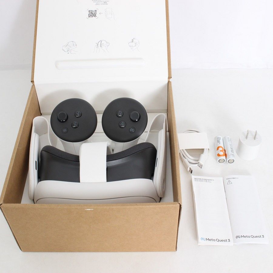 美品】Meta Quest 3 128GB VR ヘッドマウントディスプレイ ヘッド 