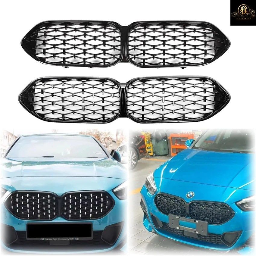 2020年以降 BMW 2シリーズ F44 216D 218I 220I 228I M235I 4ドア ダイヤモンドスタイル フロントキドニーグリルキット チューニング レーシ
