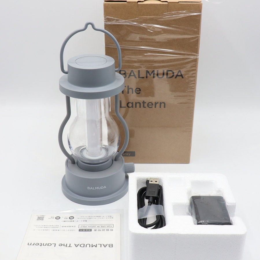 【新品/訳あり】BALMUDA The Lantern L02A-GR グレー バルミューダ ザ・ランタン LEDランタン 本体
