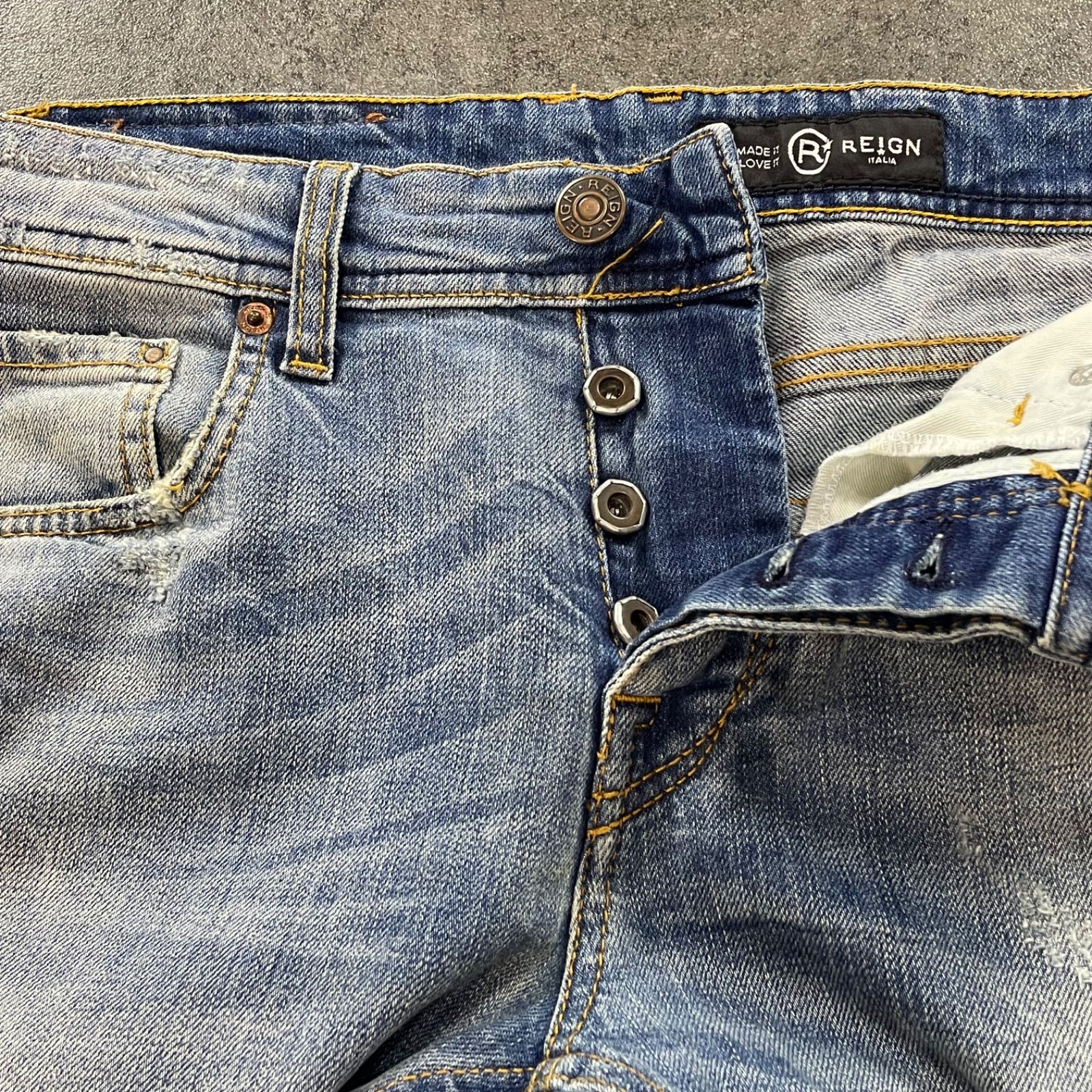 イタリア製 REIGN ITALIA Selvedge Jeans Denim Pants レインイタリア 