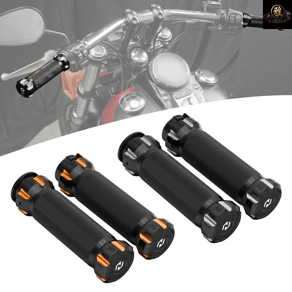 96-2007 ハーレー ロードキング FLHR モーターサイクル グリップ ハーレー ソフテイル FXSTC スタンダード FXST デラックス FLSTN スリム 9