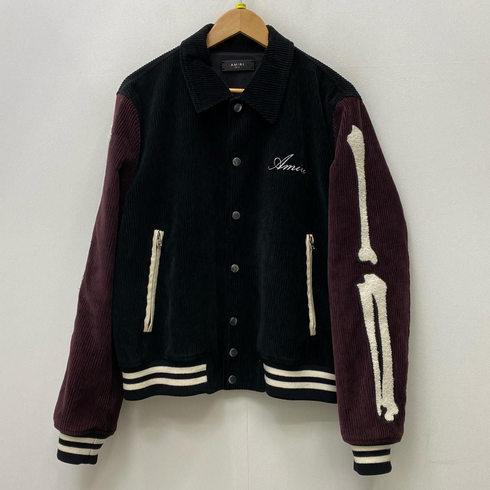 【加古川店】 中古 AMIRI | アミリ ブルゾン BONES TEDDY JACKET SRP23MOS010SMRW0016 ブラック サイズ：52 【108】