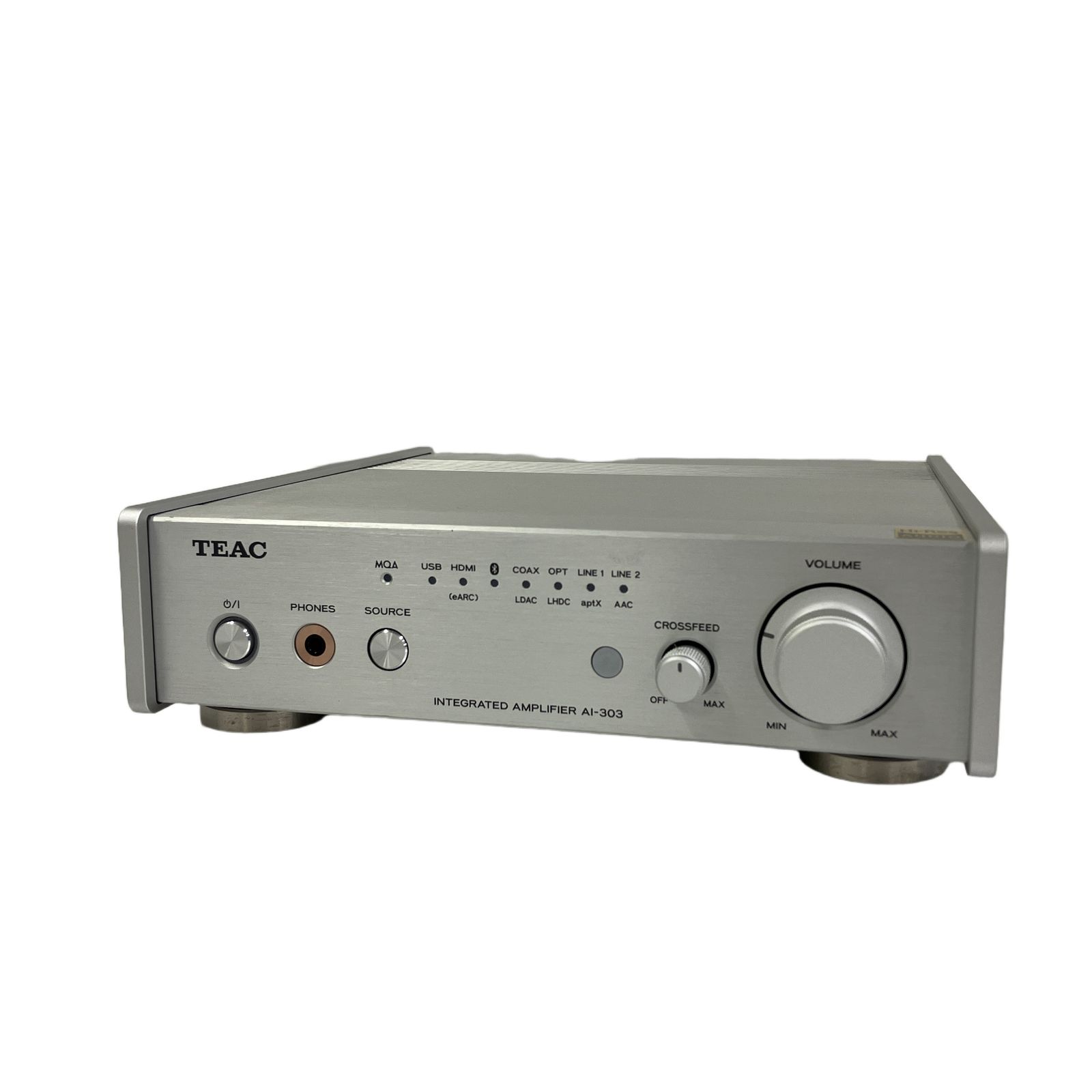 TEAC AI-303-S USB DAC搭載ステレオプリメインアンプ シルバー 中古 T10965232