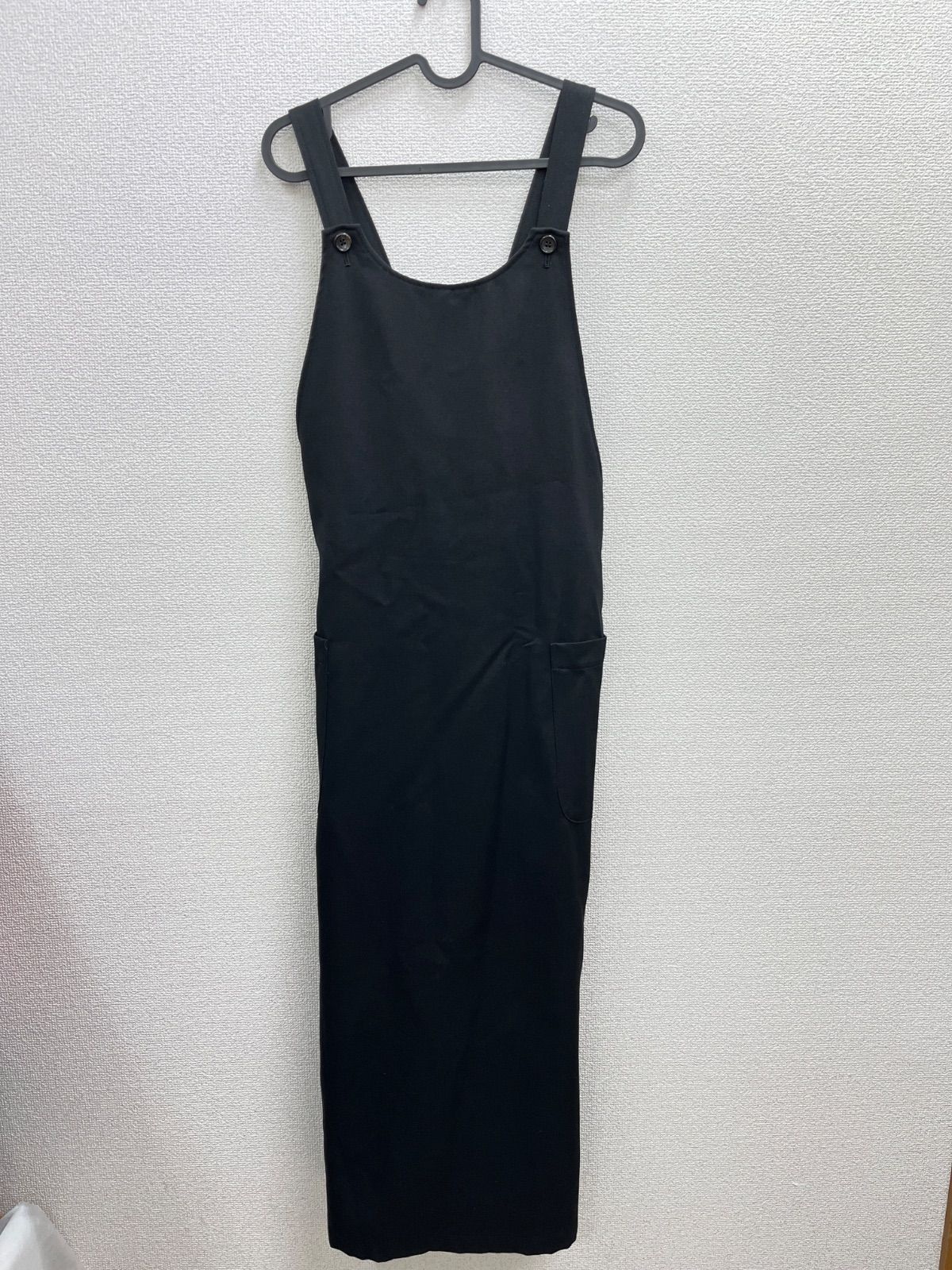 32. WORK SHOP ワークショップ　Yohji Yamamoto ヨウジヤマモト　サロペット　ブラック　フリーサイズ