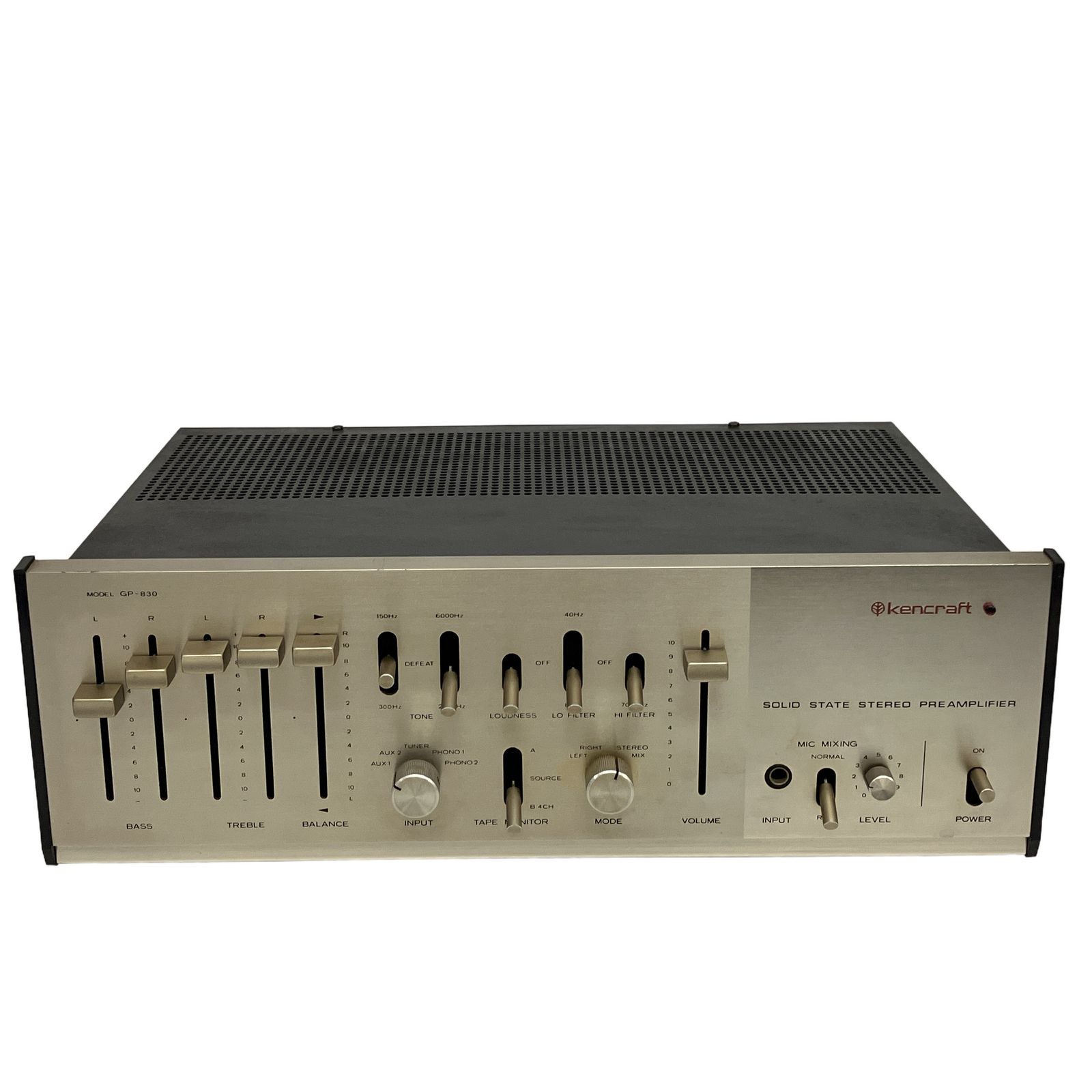 Kencraft GP-830 アナログ回路 プリアンプ フルディスクリート構成 ヴィンテージオーディオ レトロ機材 中古 T11192371