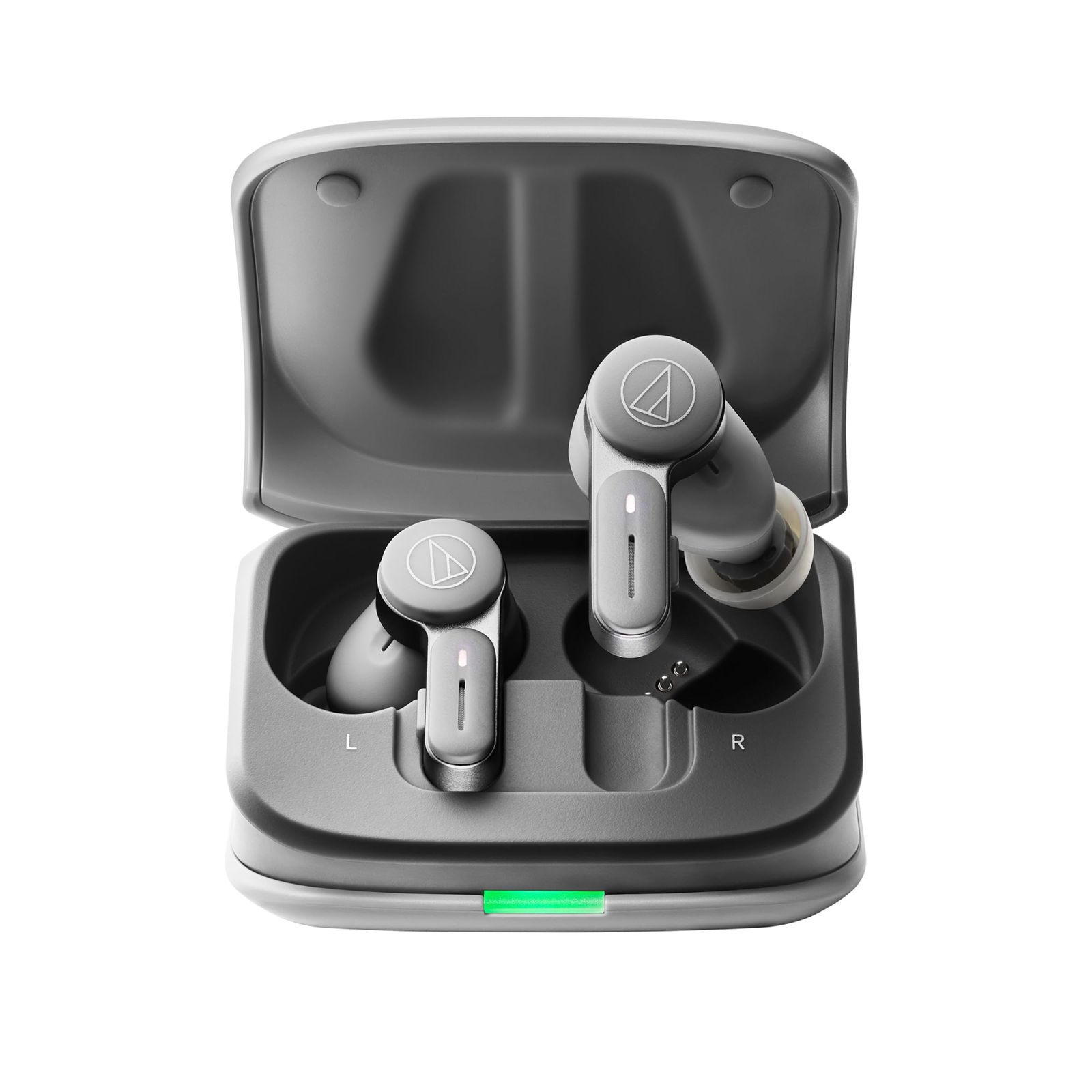 オーディオテクニカ ATH-TWX7 ワイヤレスイヤホン bluetooth ノイズキャンセリング 最大約20時間再生 通話品質強化 マルチポイント対応 ノイズキャンセル ヒアスルー 低遅延モード LDAC対応 SBC AAC IPX4防 [グレー] [単品]
