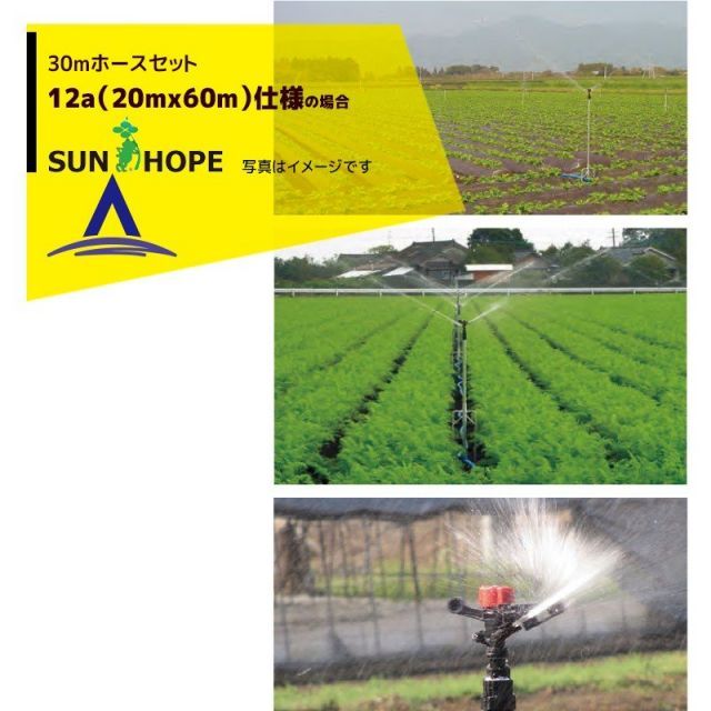 最大100%ポイントバック 確率2分の1！条件達成でチャンス最大5倍！要エントリー！サンホープ SUNHOPE 30mホースセット 12a（20mx60m）仕様 No.6792