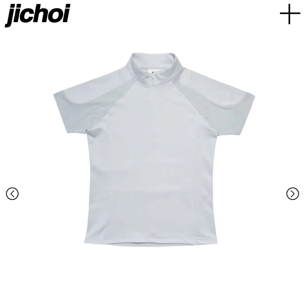 新品) ジチョイ ハーフ ジップ Tシャツ ライト グレー