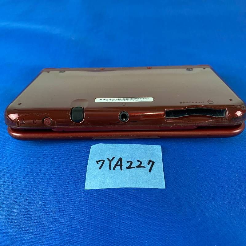◇ワYA227【上下IPS液晶】Newニンテンドー3DSLL メタリックレッド 本体 タッチペン 充電ACアダプター セット 希少品 IPSパネル 任天堂 Nintendo 3DS 3DSLL NEW3DS 携帯型ゲーム機 レッド 赤 第7世代