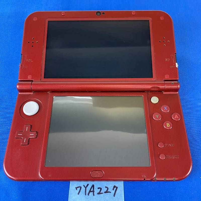 ◇ワYA227【上下IPS液晶】Newニンテンドー3DSLL メタリックレッド 本体 タッチペン 充電ACアダプター セット 希少品 IPSパネル 任天堂 Nintendo 3DS 3DSLL NEW3DS 携帯型ゲーム機 レッド 赤 第7世代