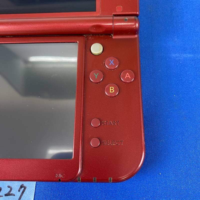 ◇ワYA227【上下IPS液晶】Newニンテンドー3DSLL メタリックレッド 本体 タッチペン 充電ACアダプター セット 希少品 IPSパネル 任天堂 Nintendo 3DS 3DSLL NEW3DS 携帯型ゲーム機 レッド 赤 第7世代