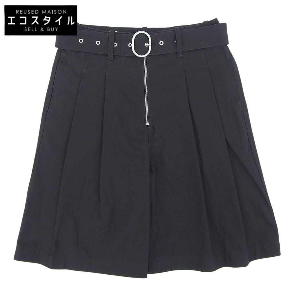 JIL SANDER+　ジルサンダープラス　未使用 ベルト ショーツ ボトムス メンズ コットン ブラック 44 J47KA0208　44