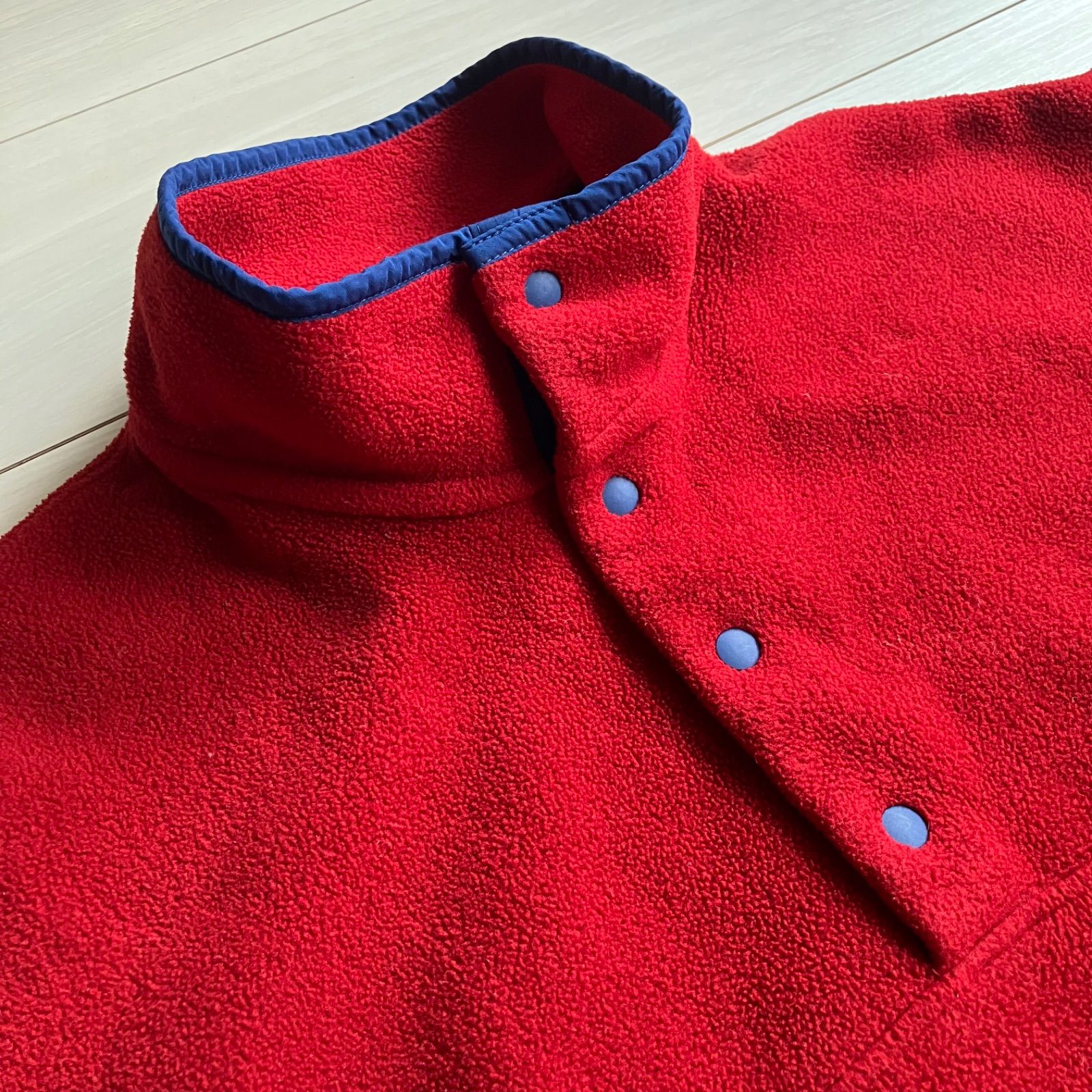 パタゴニア Patagonia シンチラ スナップT レッド x ネイビー メンズL