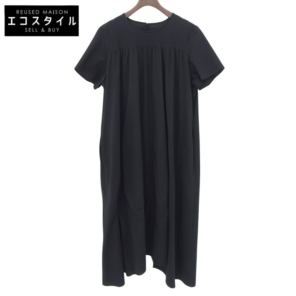 MACKINTOSH LONDON　マッキントッシュロンドン　美品 シアサッカー ワンピース レディース ブラック 44　44