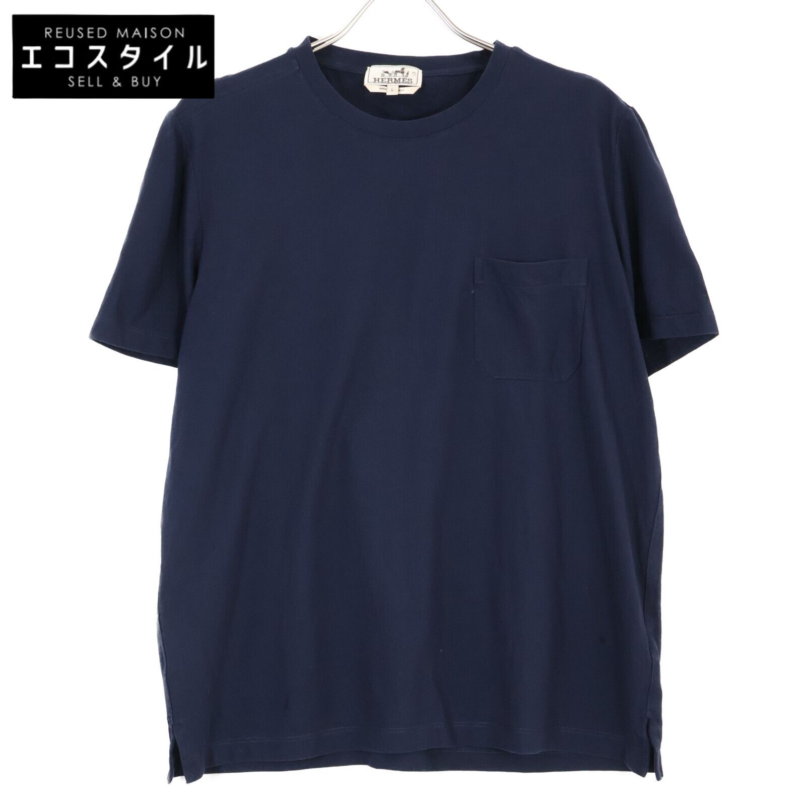 HERMES　エルメス　20SS 01-5773 クルーネック ショートスリーブポケットカットソー　L