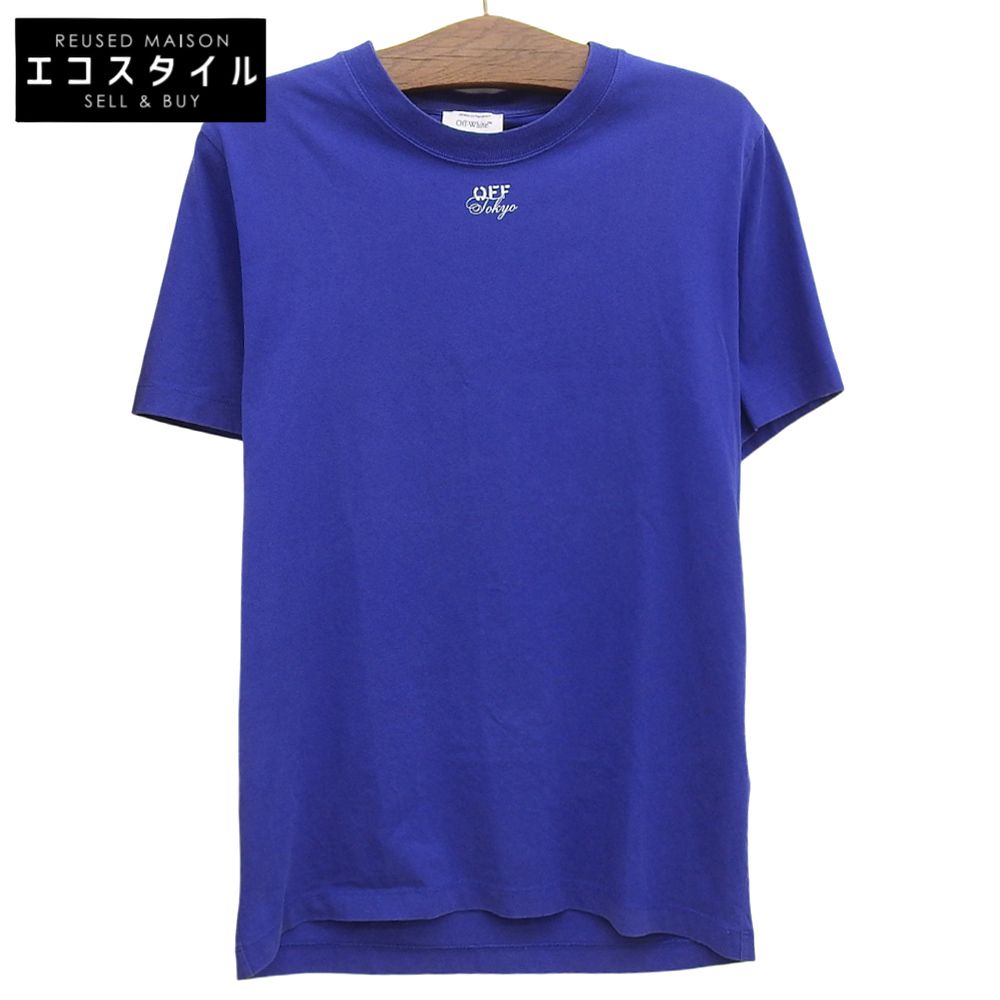 OFF-WHITE　オフホワイト　TOKYO Tシャツ トップス メンズ ブルー M OMAA027T23JER020 23SS　M