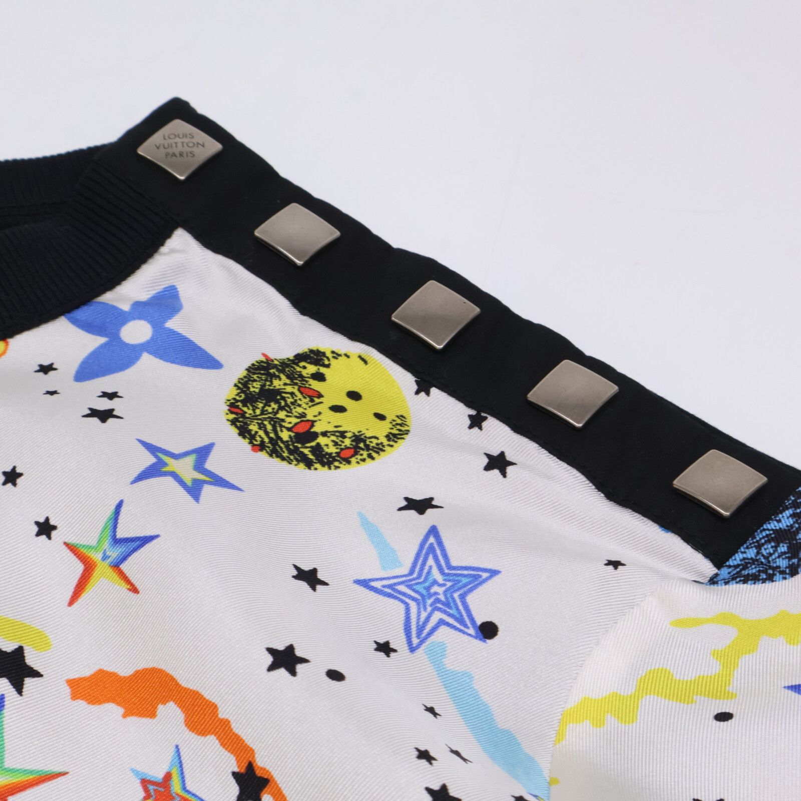 LOUIS VUITTON ルイヴィトン 総柄 ギャラクシー 切り替え Tシャツ 表記なし LOUIS VUITTON ルイヴィトン 総柄 ギャラクシー 切り替え Tシャツ 表記なし
