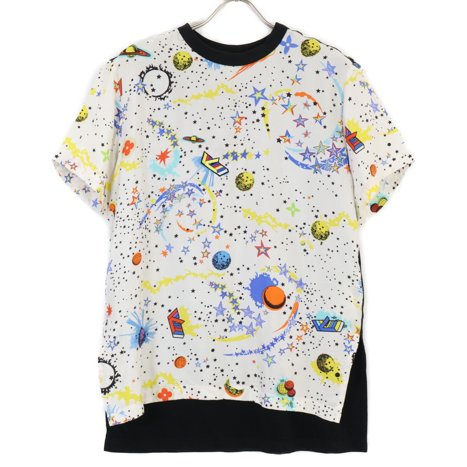 LOUIS VUITTON ルイヴィトン 総柄 ギャラクシー 切り替え Tシャツ 表記なし LOUIS VUITTON ルイヴィトン 総柄 ギャラクシー 切り替え Tシャツ 表記なし