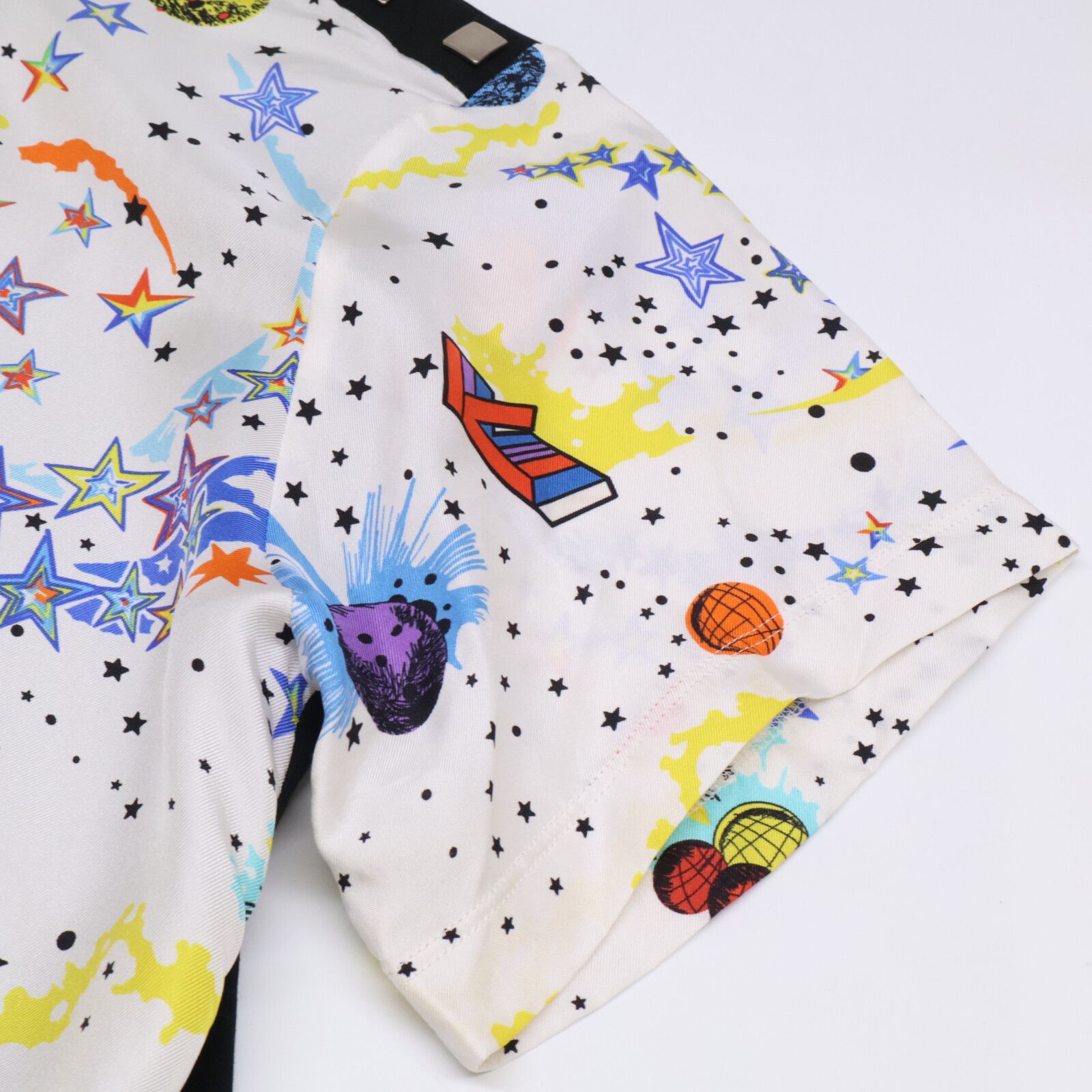 LOUIS VUITTON ルイヴィトン 総柄 ギャラクシー 切り替え Tシャツ 表記なし LOUIS VUITTON ルイヴィトン 総柄 ギャラクシー 切り替え Tシャツ 表記なし