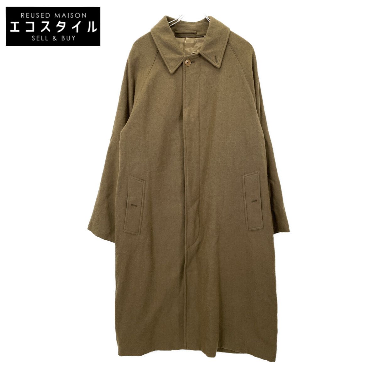 COMOLI　コモリ　S03-04009 20AW Linen Wool Bal Collar Coat　2