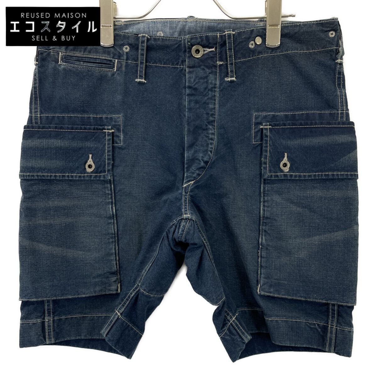 RRL　ダブルアールエル　インディゴ デニムカーゴ ショート パンツ　30