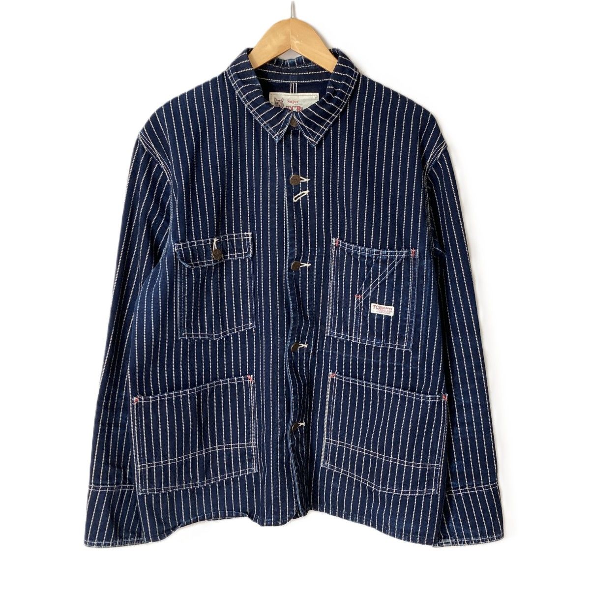 TCB JEANS ジャケット ウォバッシュカバーオール デニム SIZE 40 メンズ ネイビー