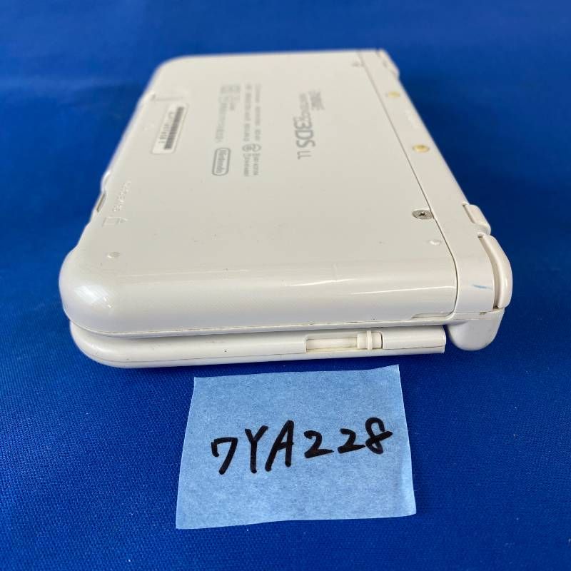◇ワYA228【上下IPS液晶】Newニンテンドー3DSLL パールホワイト 本体 タッチペン 充電ACアダプター セット 希少品 IPSパネル 任天堂 Nintendo 3DS 3DSLL NEW3DS 携帯型ゲーム機 ホワイト 白 第7世代