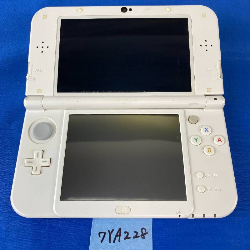 ◇ワYA228【上下IPS液晶】Newニンテンドー3DSLL パールホワイト 本体 タッチペン 充電ACアダプター セット 希少品 IPSパネル 任天堂 Nintendo 3DS 3DSLL NEW3DS 携帯型ゲーム機 ホワイト 白 第7世代