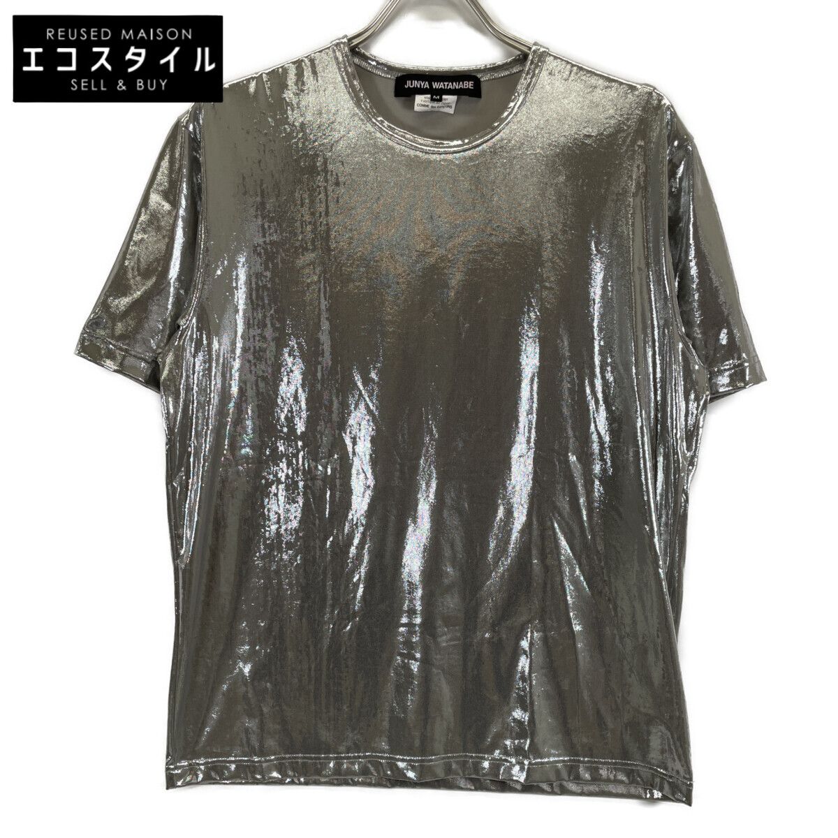 COMMEdesGARCONS JUNYA WATANABE　コムデギャルソンジュンヤワタナベ　25SS JO-T015 メタリック Tシャツ　M 19,192円
