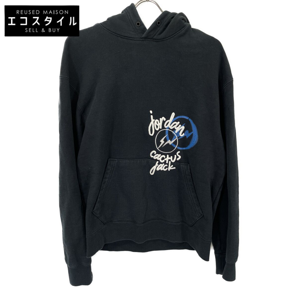 JORDAN　ジョーダン　×TravisScott×Fragment DJ0615-010 21年製 フーディ　M