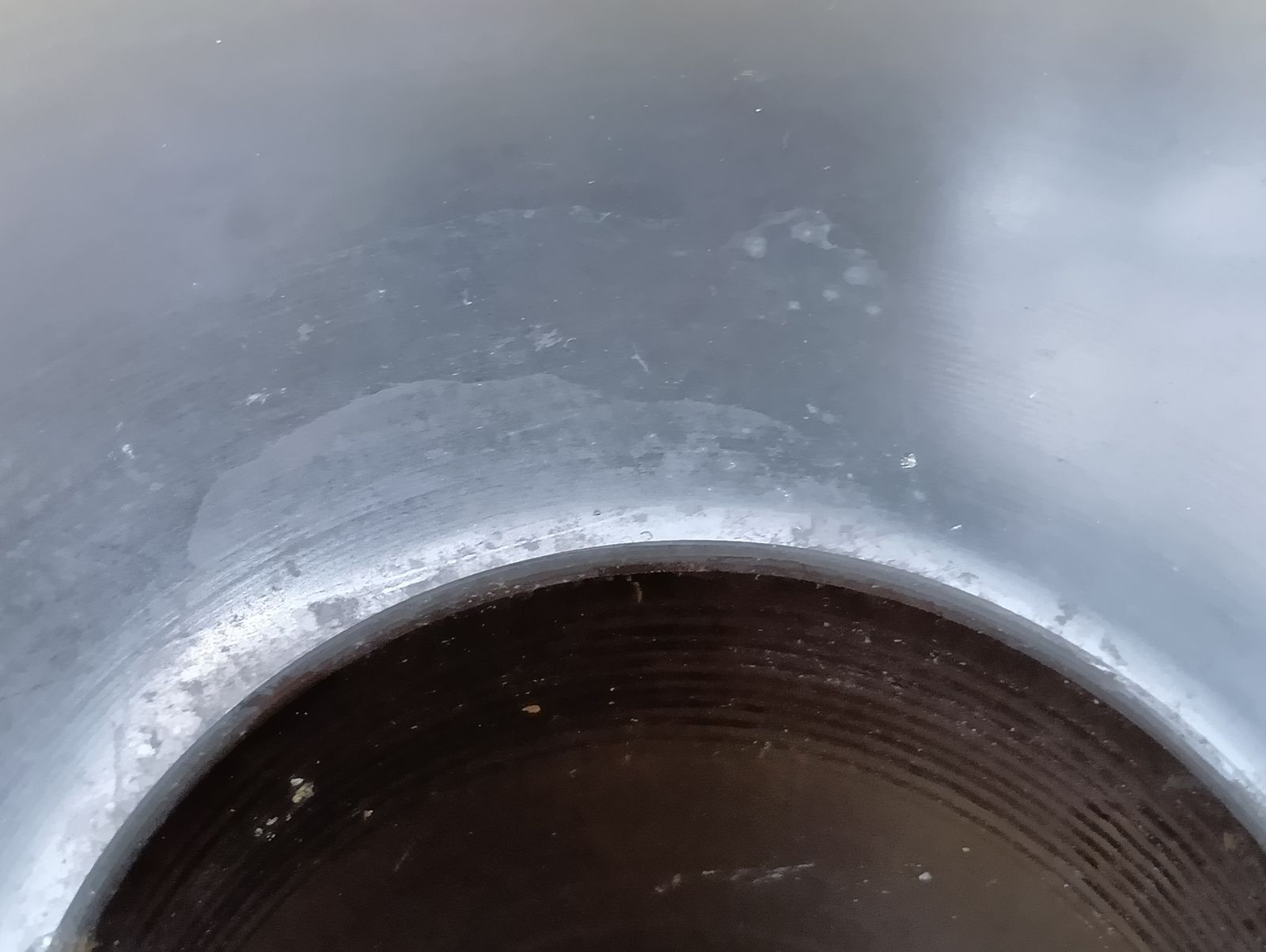 インテリア小物 薄端 銅製 花器 いけばな_Y9645