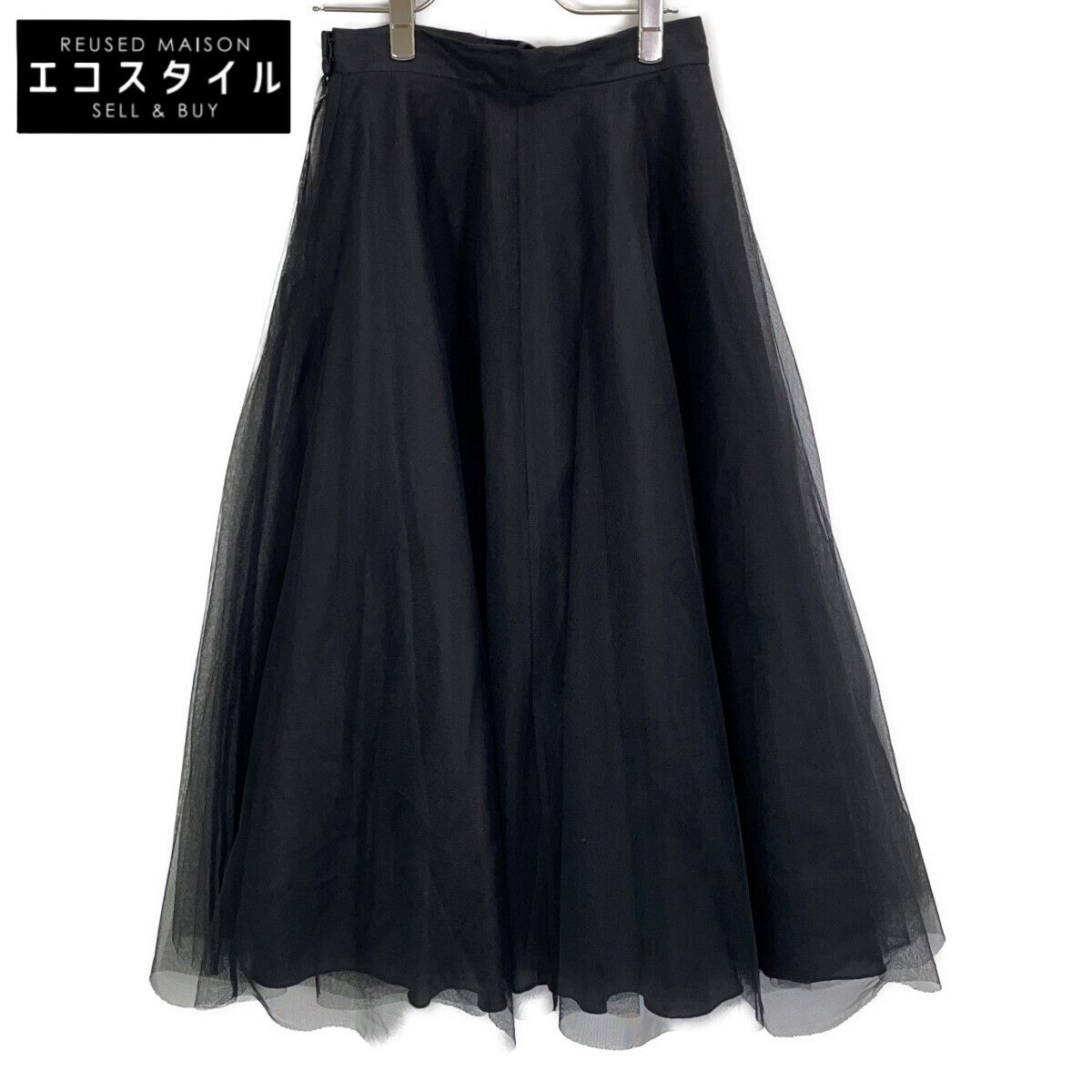 TADASHI SHOJI　タダシショージ　FY7147M USA製 メッシュ ドレープ スカート　4