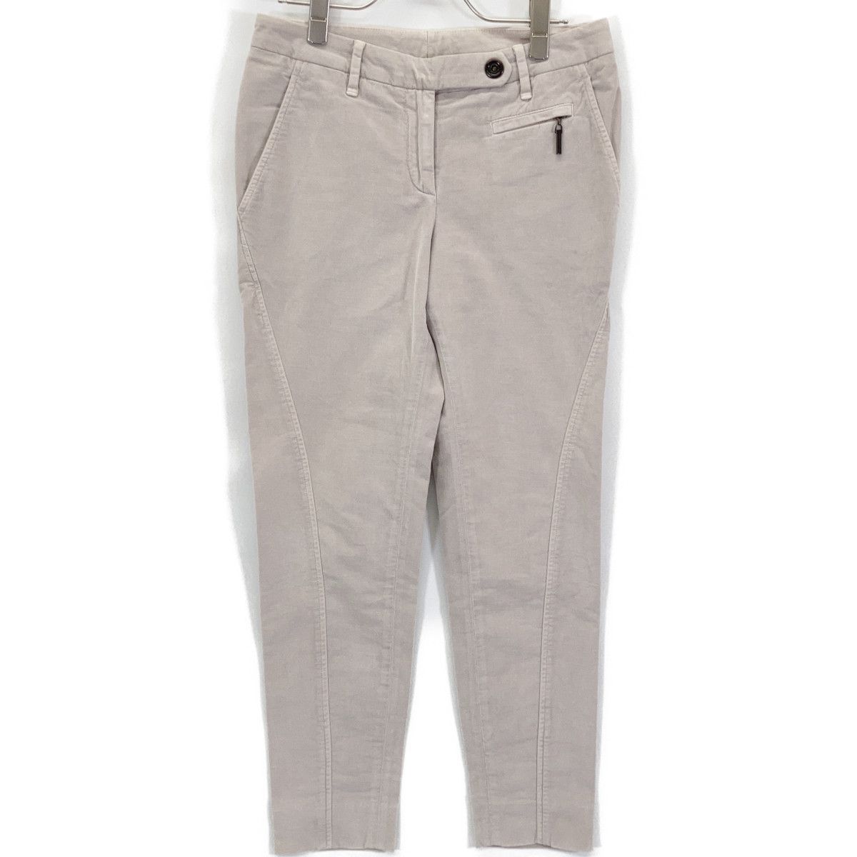BRUNELLO CUCINELLI ブルネロクチネリ グレー コットンパンツ 38