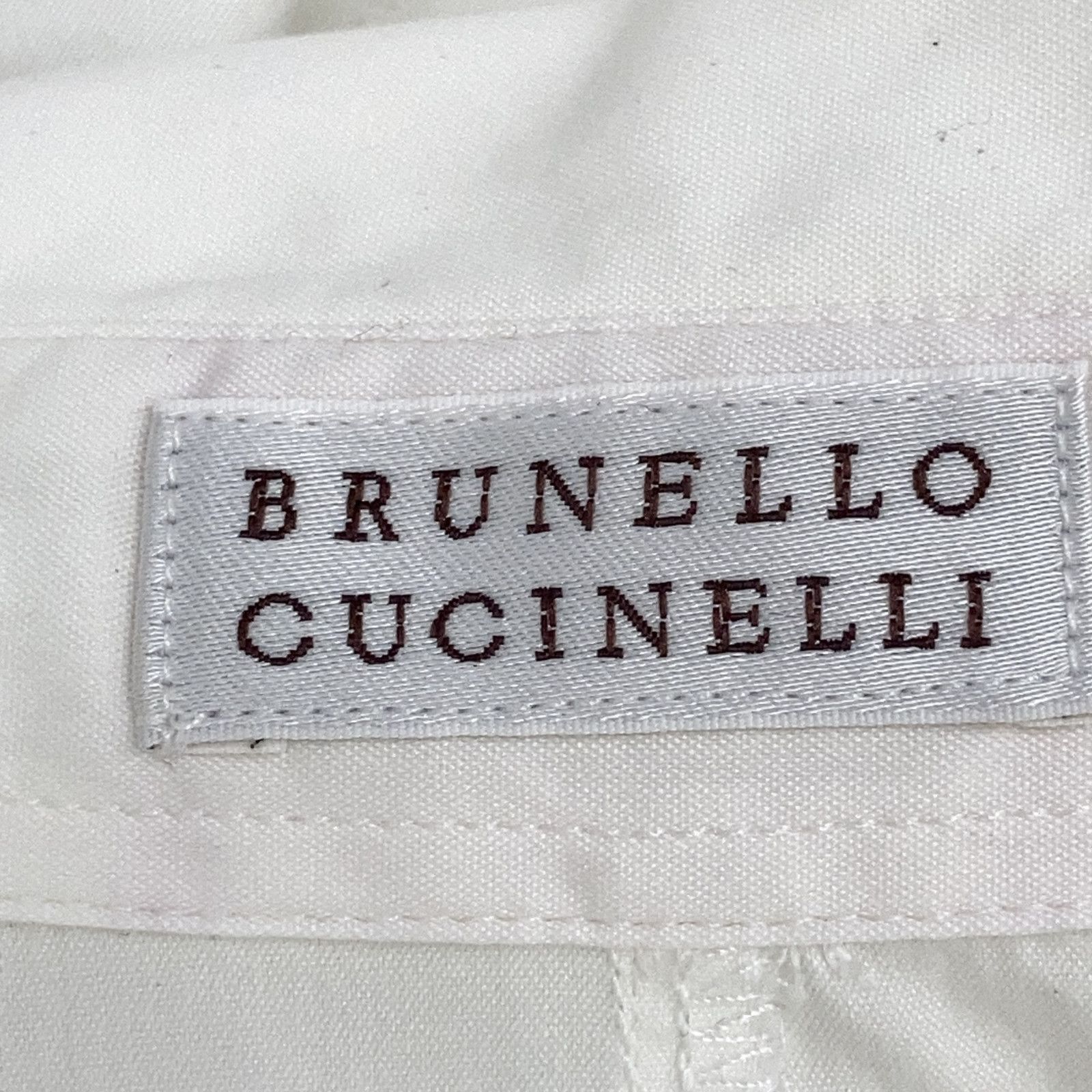 BRUNELLO CUCINELLI ブルネロクチネリ ホワイト シャツブラウス XS