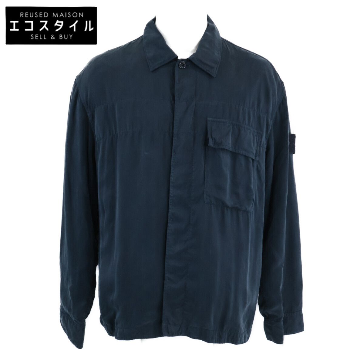 STONE ISLAND　ストーンアイランド　24SS 8015111F2 Ghost Piece Overshirt オーバーサイズシャツジャケット　L