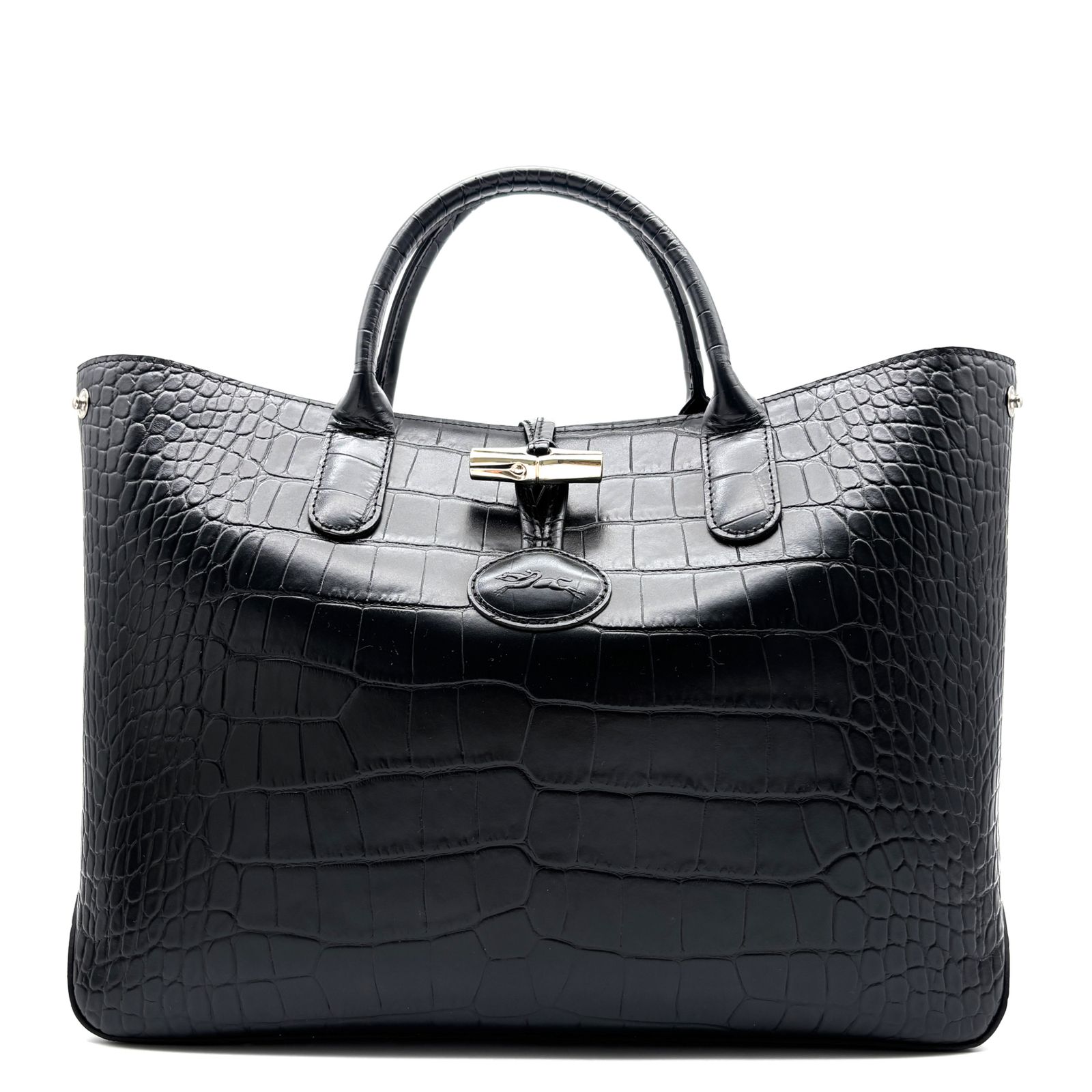 極美品 ロンシャン LONGCHAMP ロゾ Roseau トートバッグ ハンドバッグ