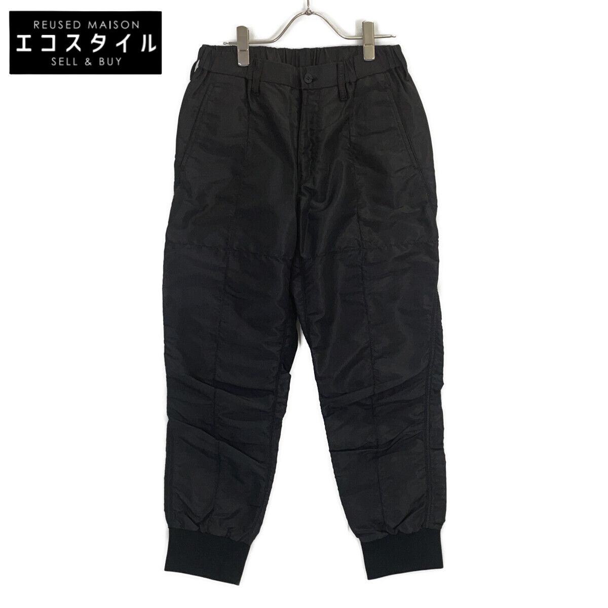ISSEY MIYAKE MEN　イッセイミヤケメン　ME51FF028 ブラック ナイロン パンツ　1