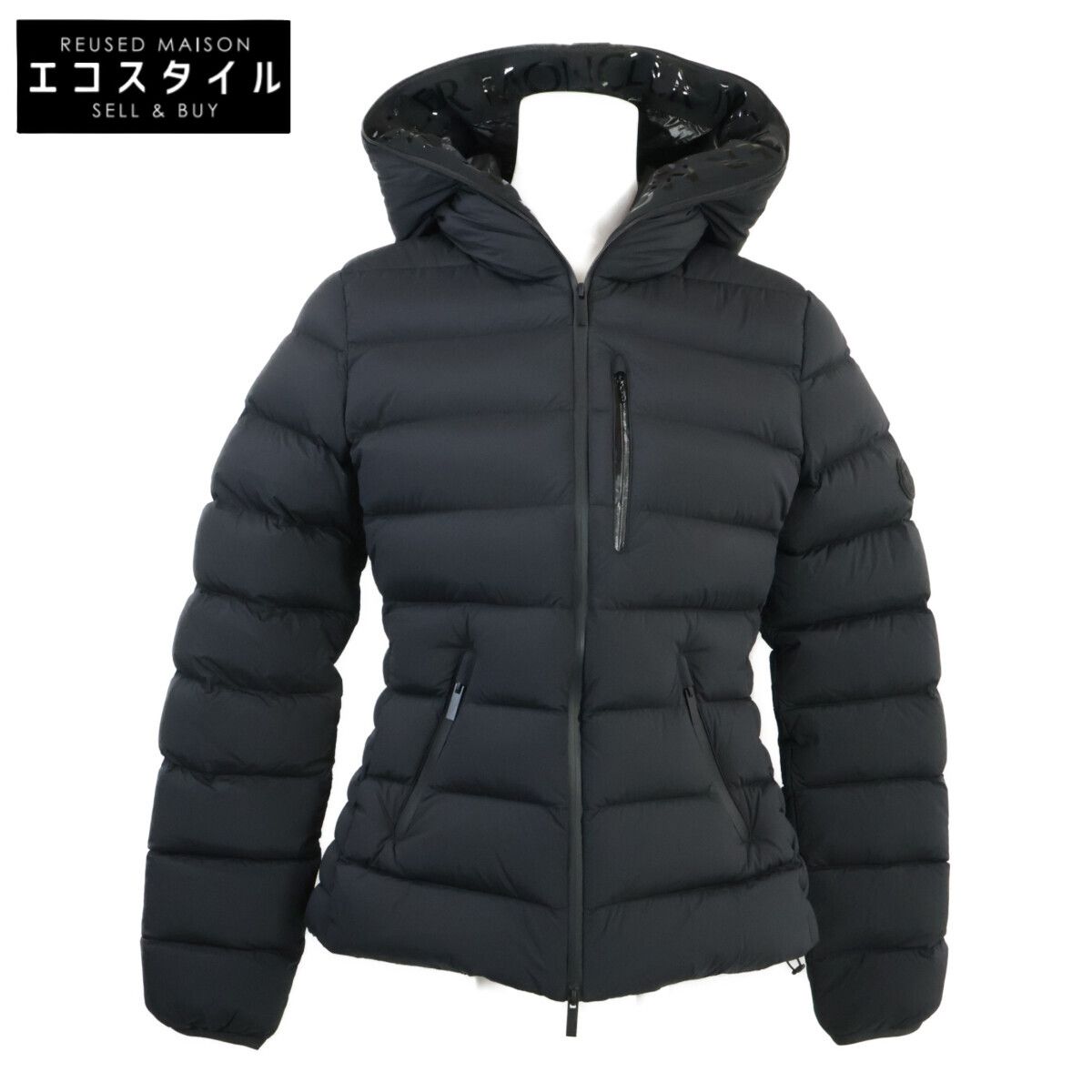 MONCLER　モンクレール　23年製 HERBE/エルブ ナイロン フーデッドショートダウンジャケット　0