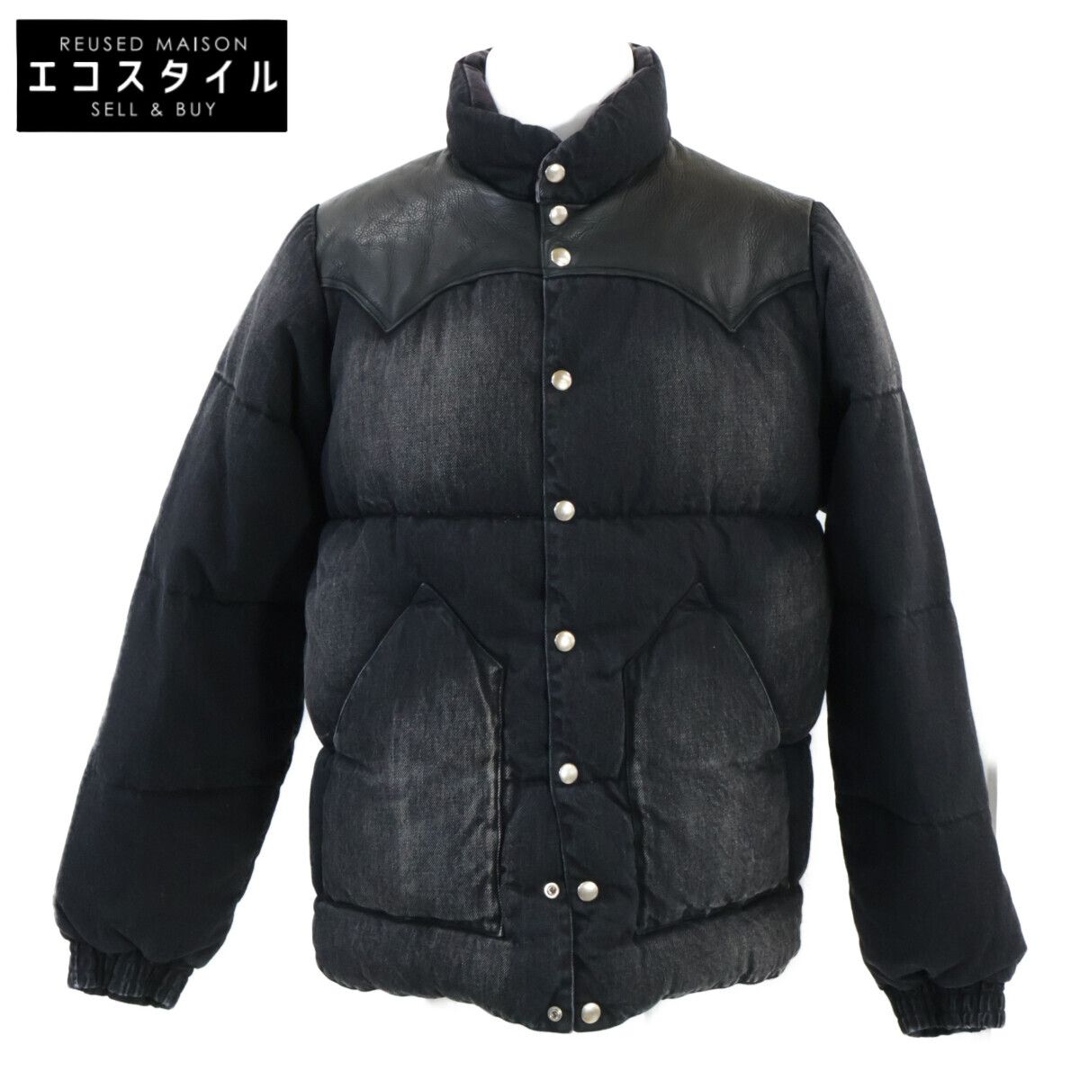 WILDSIDE YOHJI YAMAMOTO　ワイルドサイド ヨウジヤマモト　×Rocky Mountain Featherbed 新品同様 Down Jacket Denim SL-Y05-607-1　42