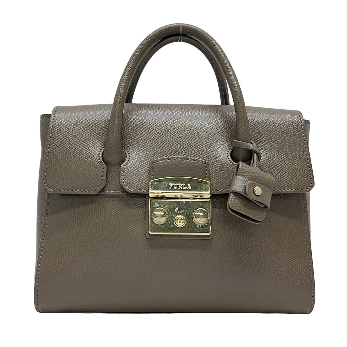 FURLA(フルラ) ハンドバッグ メトロポリスサッチェル グレーベージュ レザー