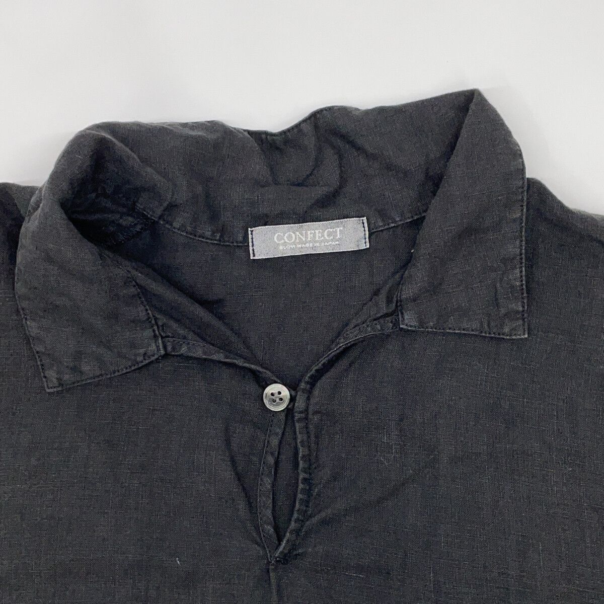 CONFECT コンフェクト 02232-0054 グレー リネンスキッパーショート