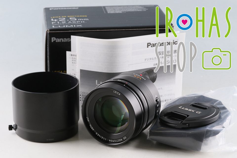 Panasonic Lumix Leica DG Nocticron 42.5mm F/1.2 ASPH. Lens for M4/3 With Box #64293L7