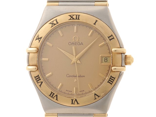OMEGA オメガ ウォッチ コンステレーション ハーフバー 時計 1312.10 腕時計 イエローゴールド イエロー クオーツ メンズ【中古】471