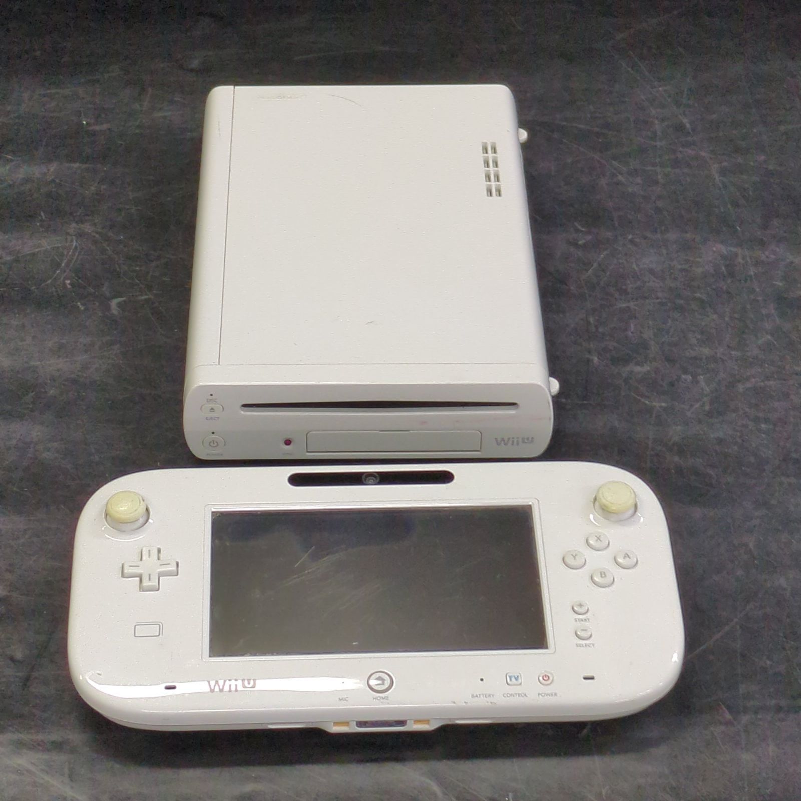 D43910】ジャンク Wii U 32GB 本体＆ゲームパッド ホワイト - メルカリ