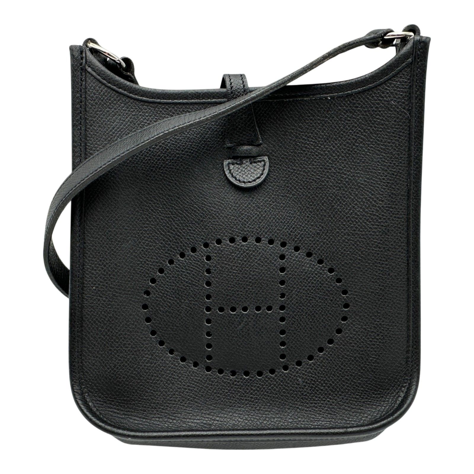 エルメス HERMES エヴリン TPM □H刻 ブラック シルバー金具 エプソン レディース ショルダーバッグ