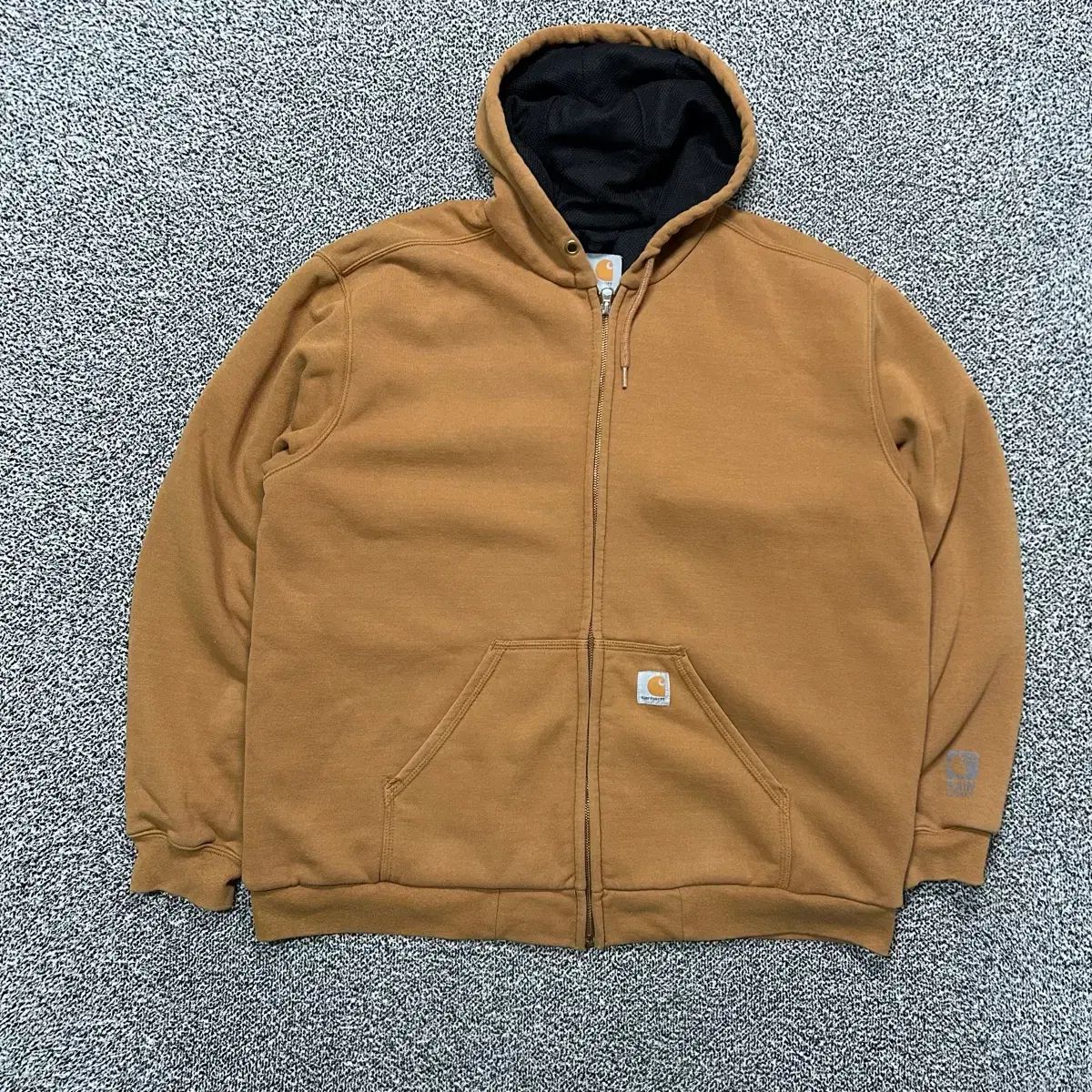 Carhartt カーハート ブラウン レインディフェンダー サーマル フードジップアップ