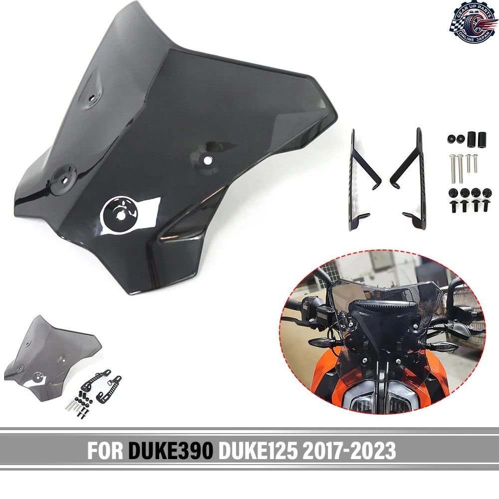 125 DUKE 390 DUKE 2017-2023 22 125 DUKE 390 DUKE オートバイ用ウインドシールド ツーリング用ウインドシールド ウインドスクリーン DUKE