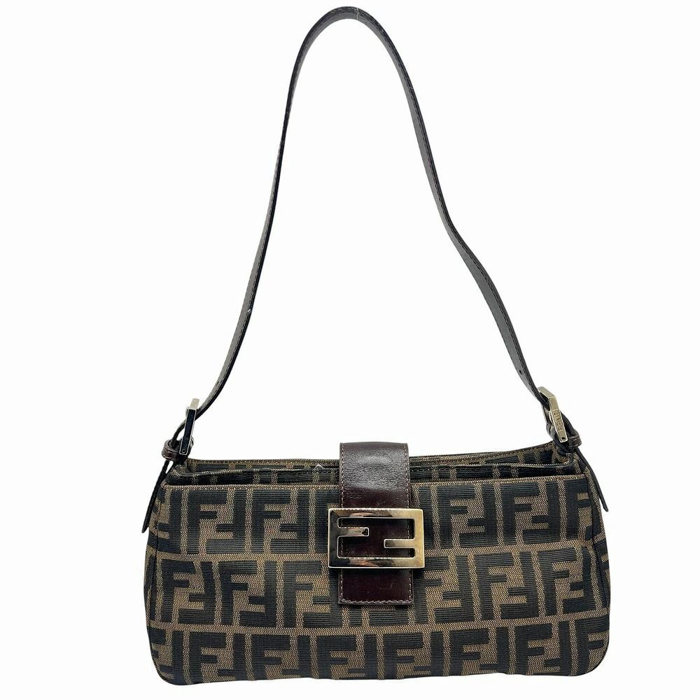 FENDI フェンディ ズッカ柄 マンマバケット ショルダーバッグ ハンドバッグ バッグ 鞄 カバン 肩掛け ワンハンドル レディース 女性 【ブランドギャラリー東心斎橋店】