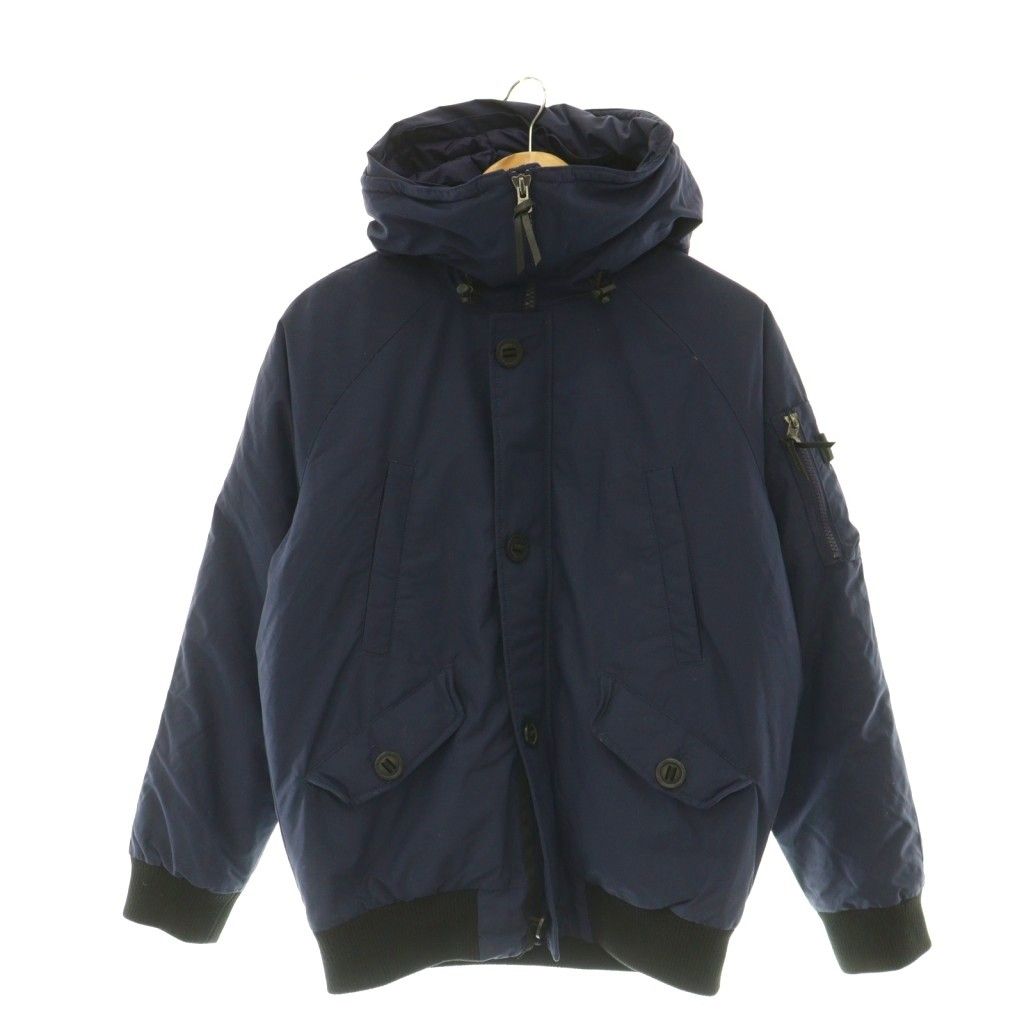 ザノースフェイス ホワイトレーベル THE NORTH FACE WHITE LABEL ダウンジャケット ジップアップ アウター フード 95 紺 ネイビー /HS ■OS